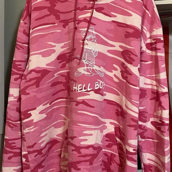Lil Peep × Superrradical "Hellboy" Pink Camo Hoodie - Picture 2 of 4